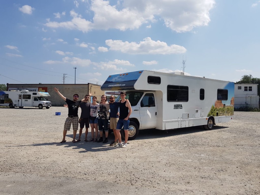 von links nach rechts: Robert, Max, Nathalie, Andy, Ich, Frank